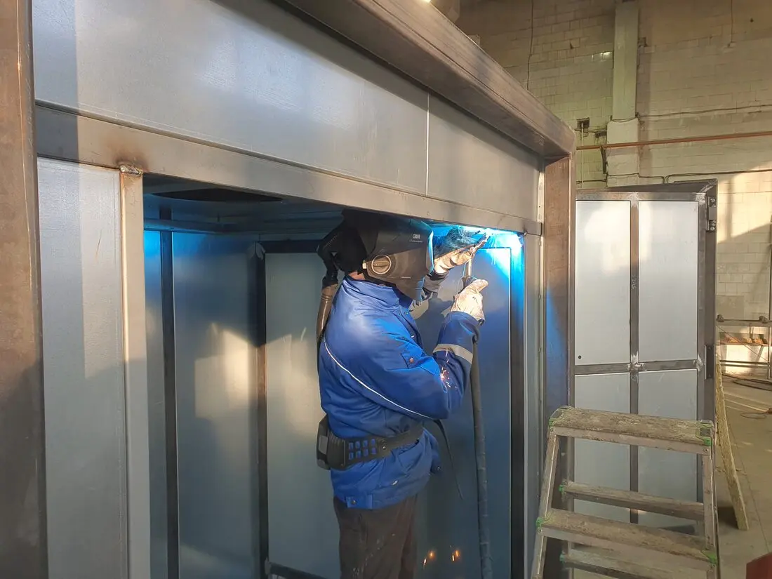 Container welding process